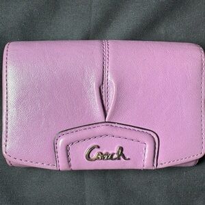 Coach Purple Short Wallet